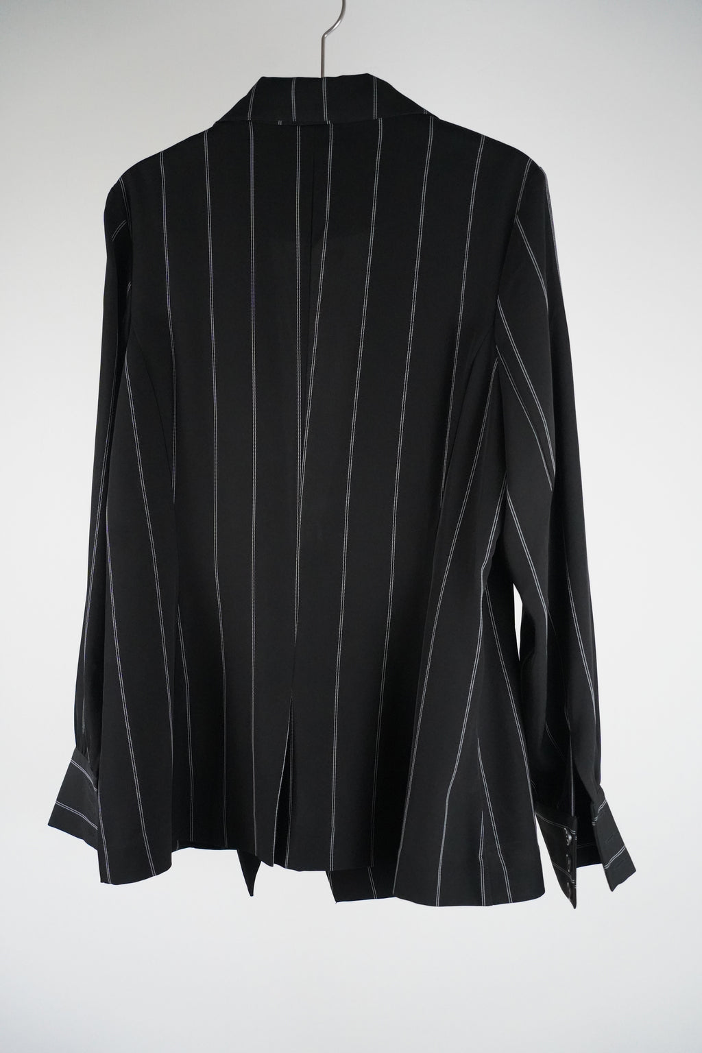 ANINE BING Blazer | L | schwarz| Nadelstreifen