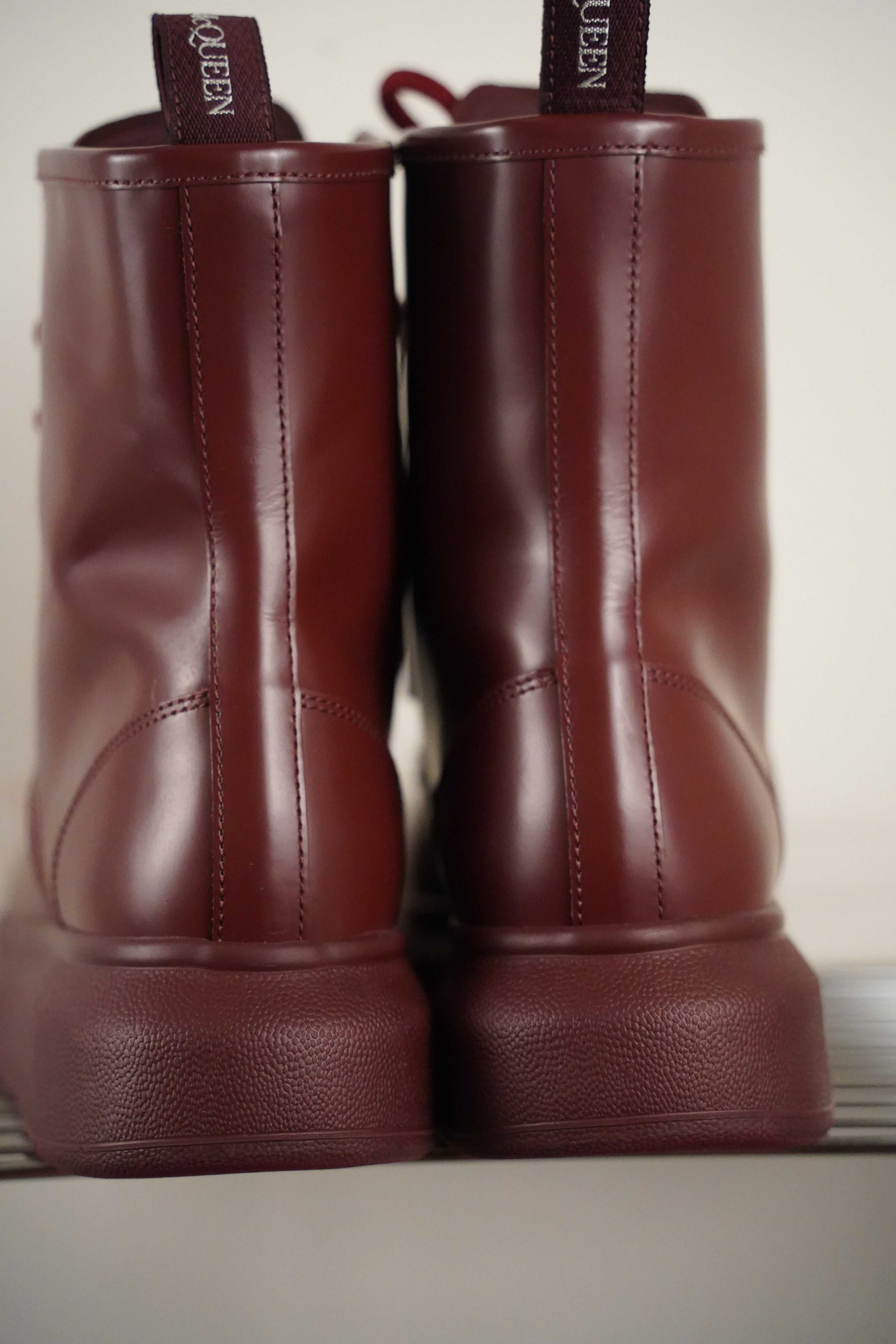 ALEXANDER McQueen Hybrid Boots | weinrot| Gr. 38