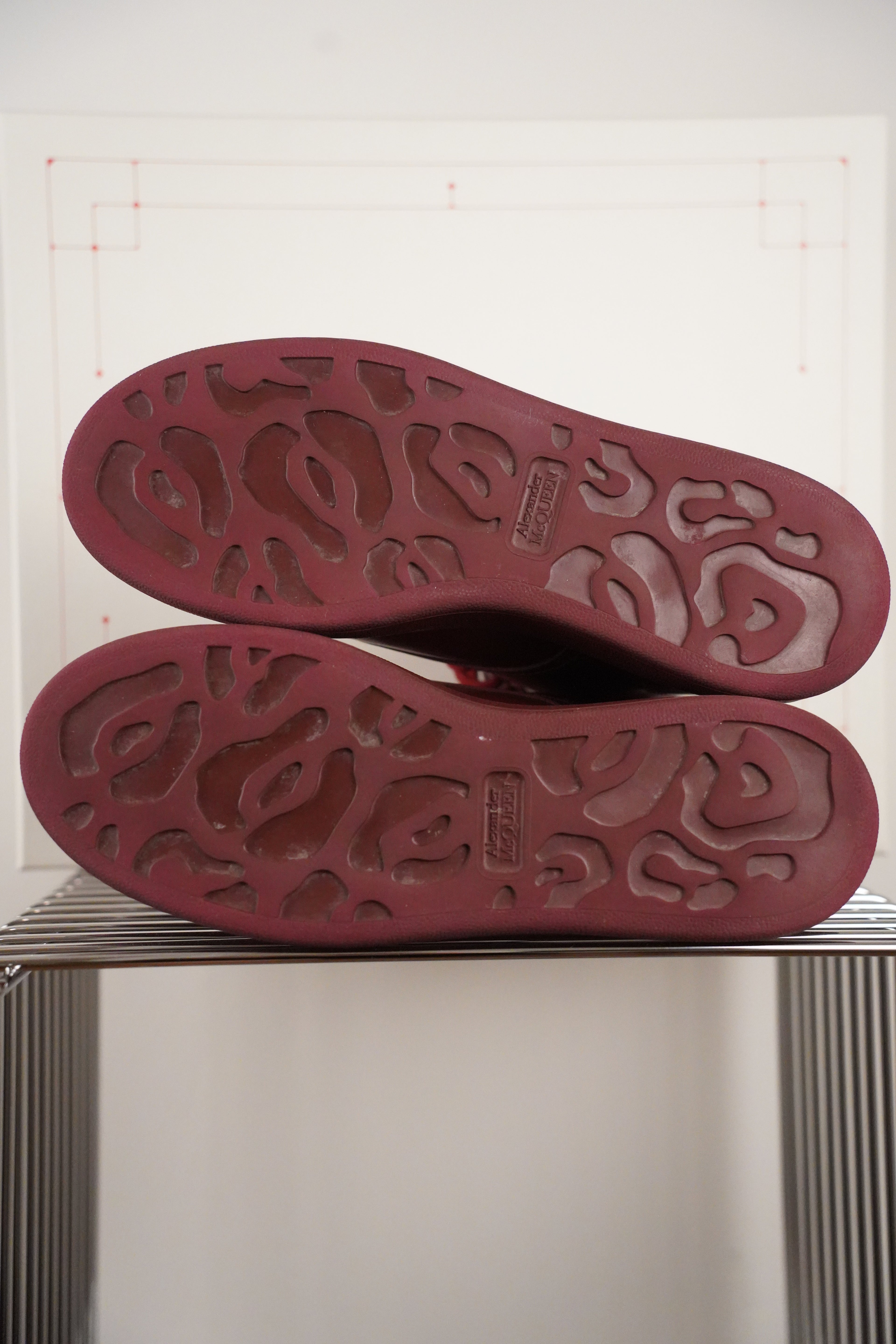 ALEXANDER McQueen Hybrid Boots | weinrot| Gr. 38