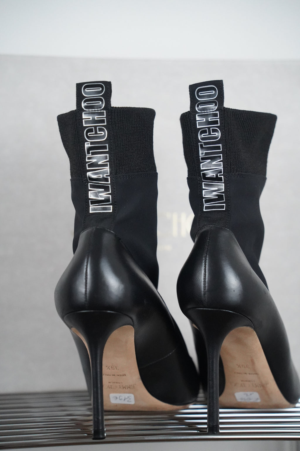 JIMMY CHOO Brandon 85 Stiefeletten schwarz | Gr. 39 1/2