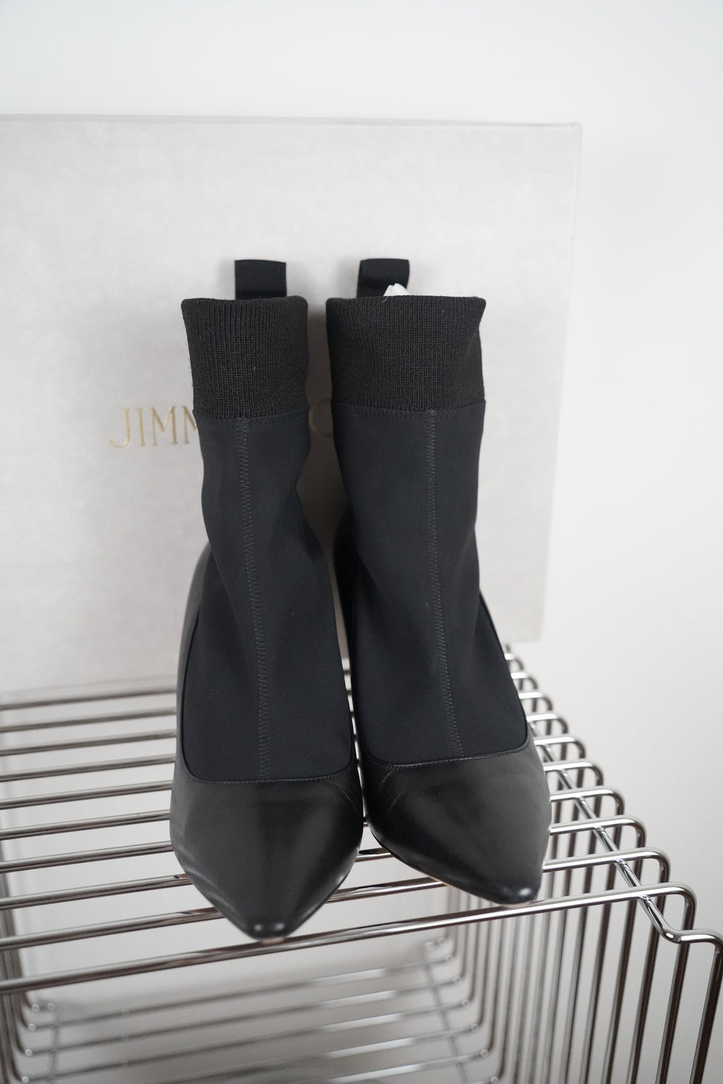 JIMMY CHOO Brandon 85 Stiefeletten schwarz | Gr. 39 1/2