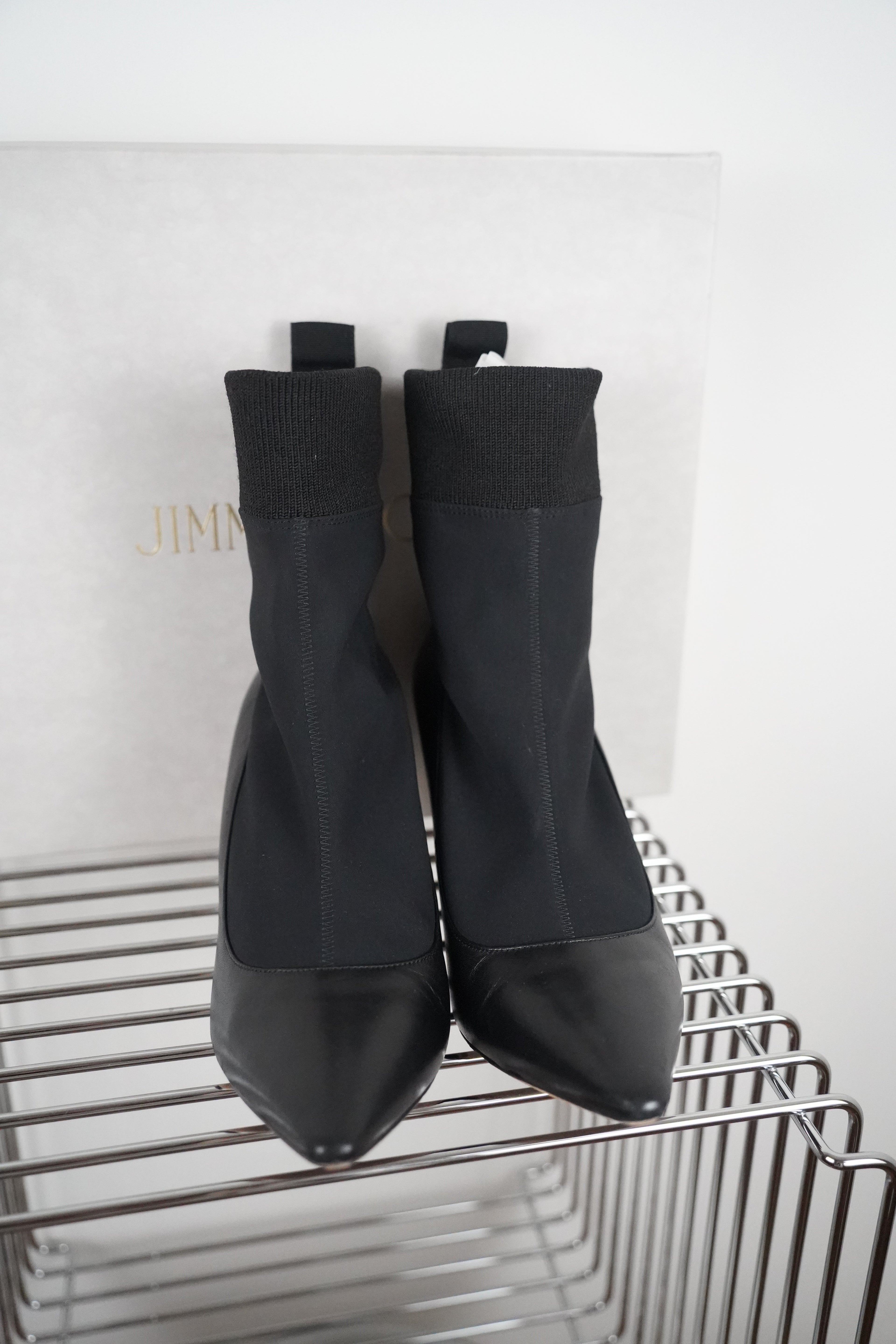JIMMY CHOO Brandon 85 Stiefeletten schwarz | Gr. 39 1/2