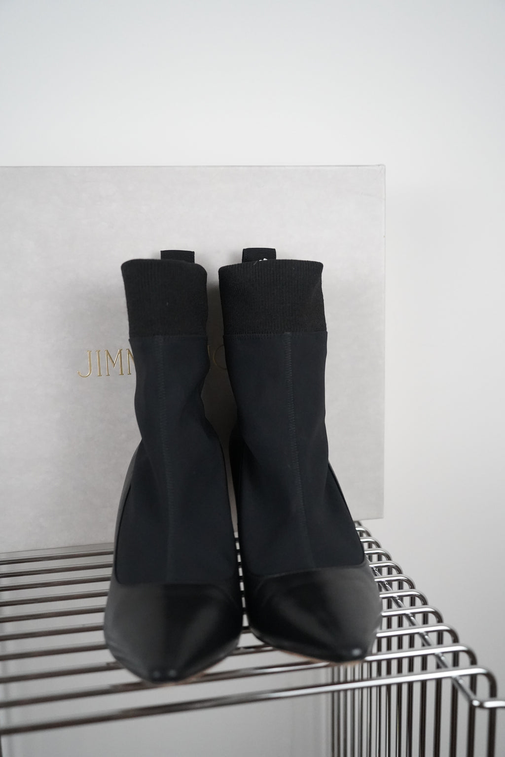 JIMMY CHOO Brandon 85 Stiefeletten schwarz | Gr. 39 1/2