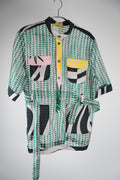 ahiMARIA Bluse kurzarm mit Gürtel | Gr.M