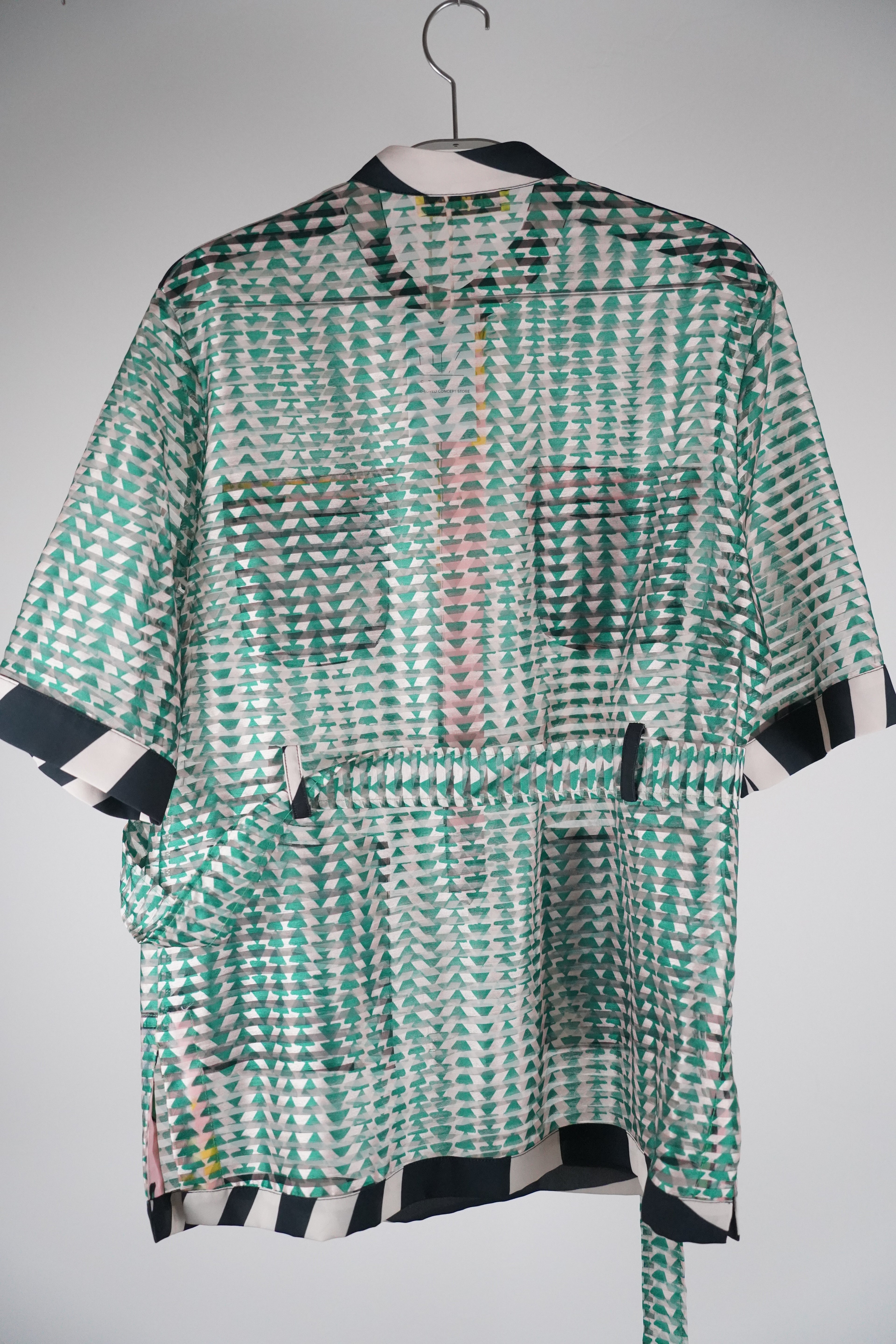 ahiMARIA Bluse kurzarm mit Gürtel | Gr.M