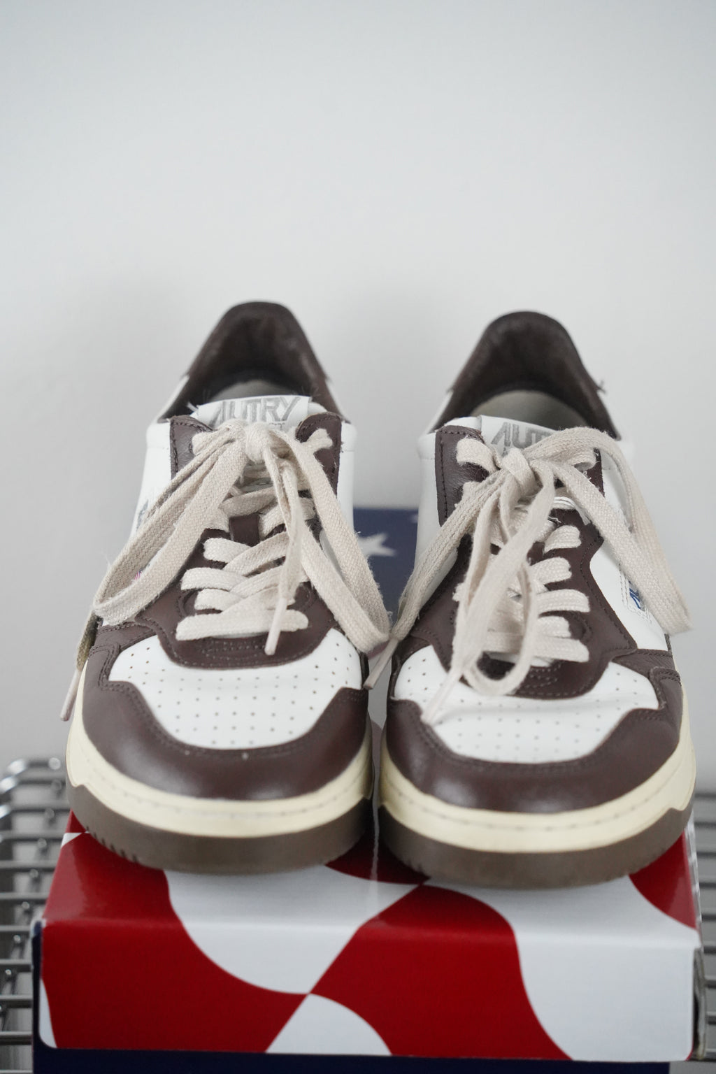 AUTRY Medalist Low Damen Sneaker Weiß/Braun Gr. 40