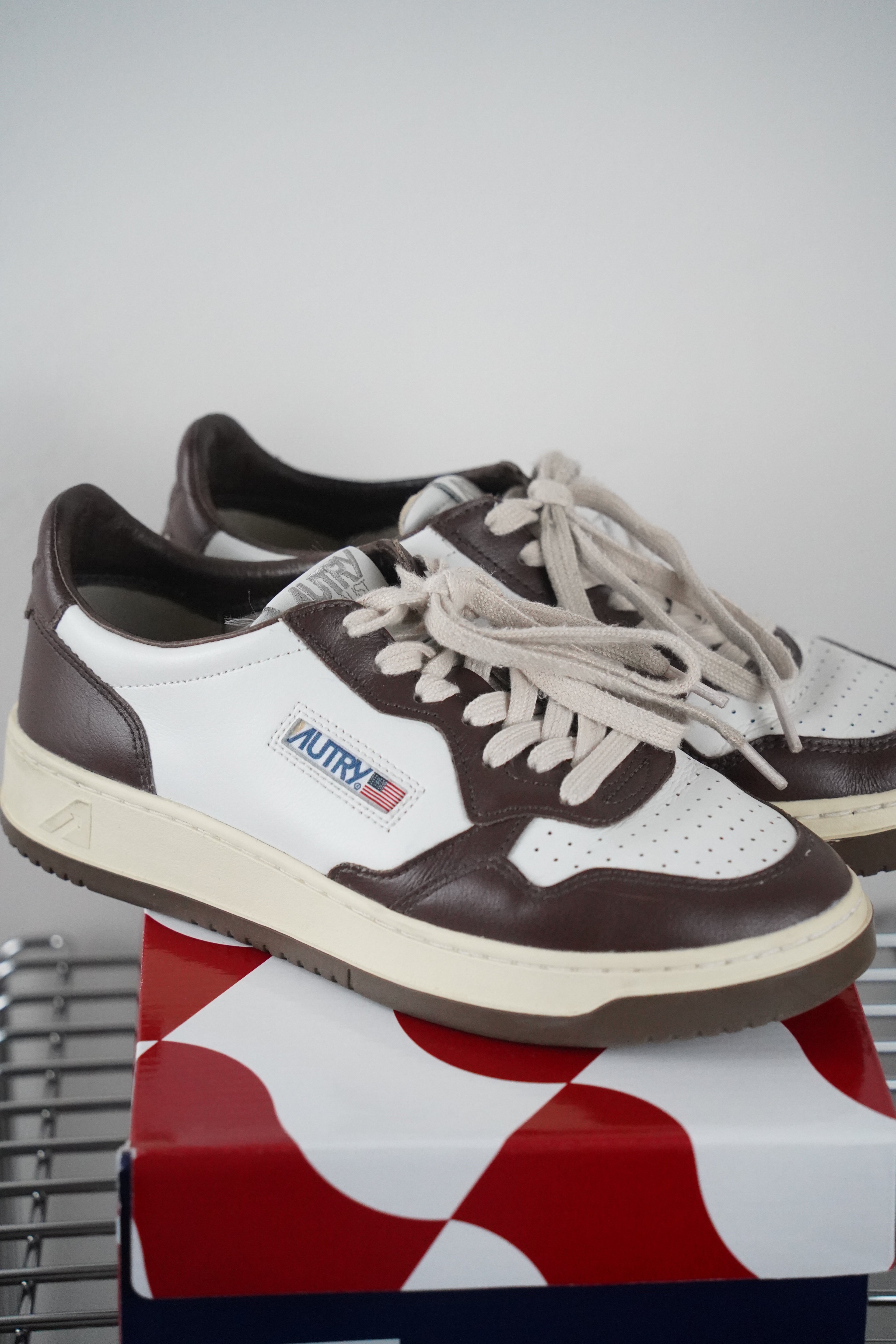 AUTRY Medalist Low Damen Sneaker Weiß/Braun Gr. 40