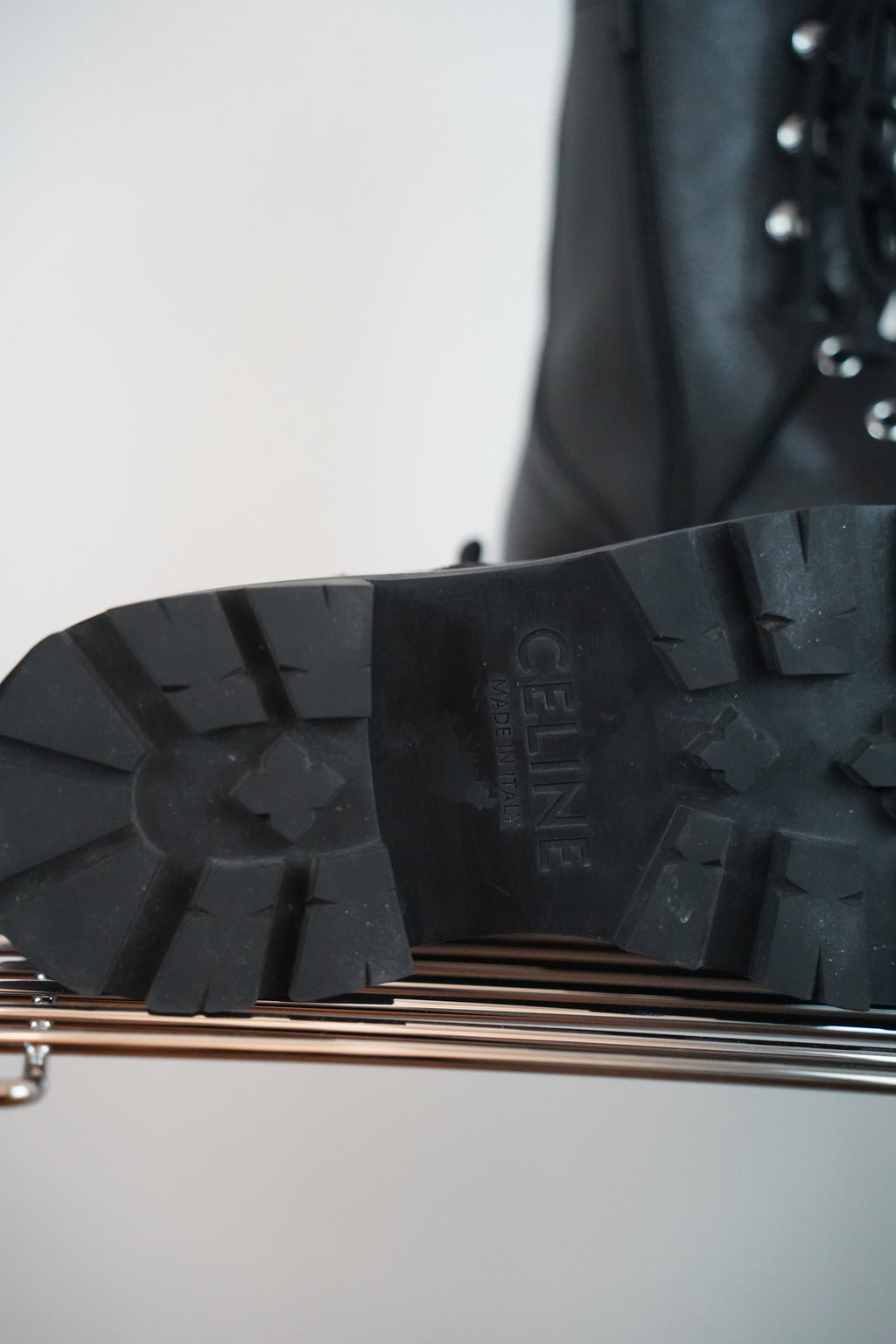 CELINE Bulky Laced-Up Boots | Gr. 38,5