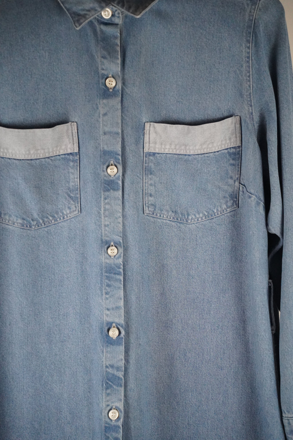 DENHAM Hemdblusenkleid | Gr. S