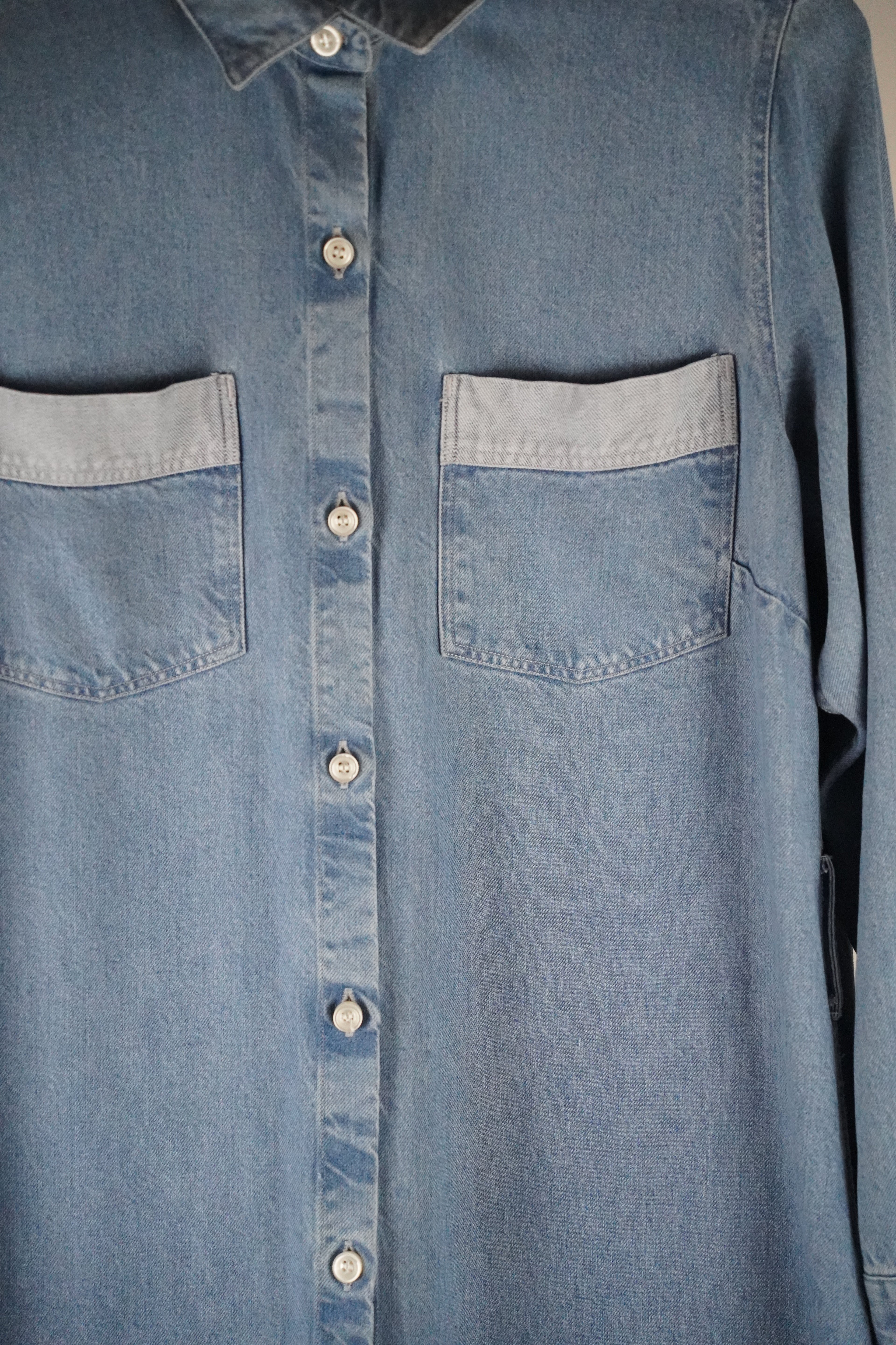 DENHAM Hemdblusenkleid | Gr. S