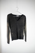 VICBEE Feinstrickpullover mit Goldschimmer | Gr. Eineitsgröße