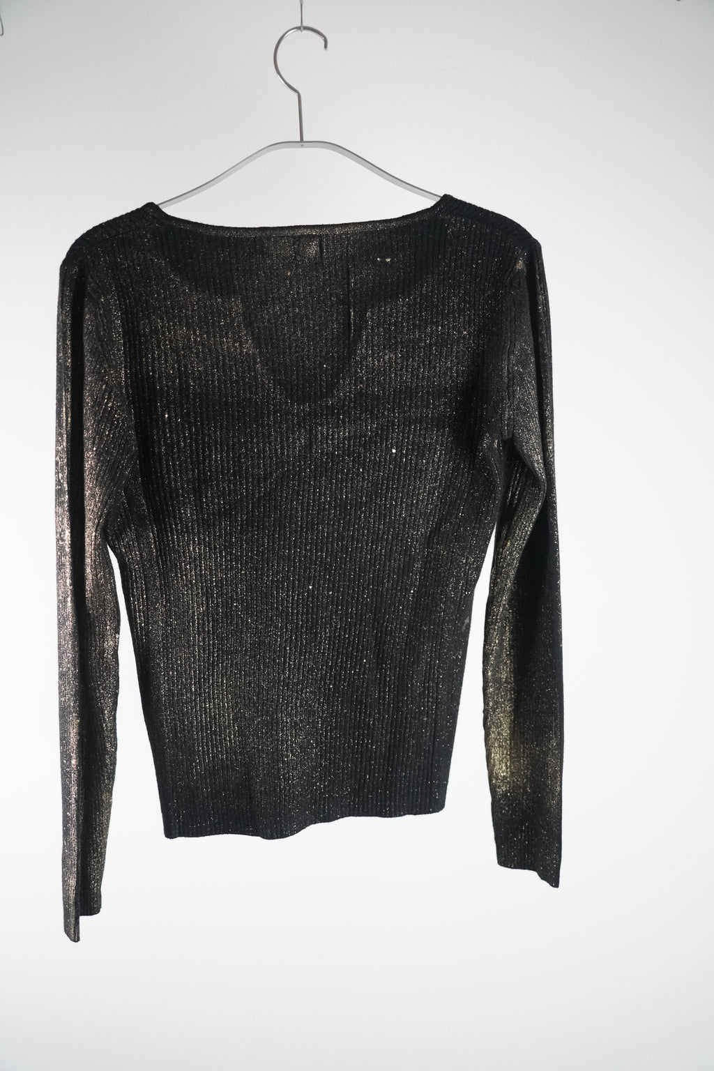 VICBEE Feinstrickpullover mit Goldschimmer | Gr. Eineitsgröße
