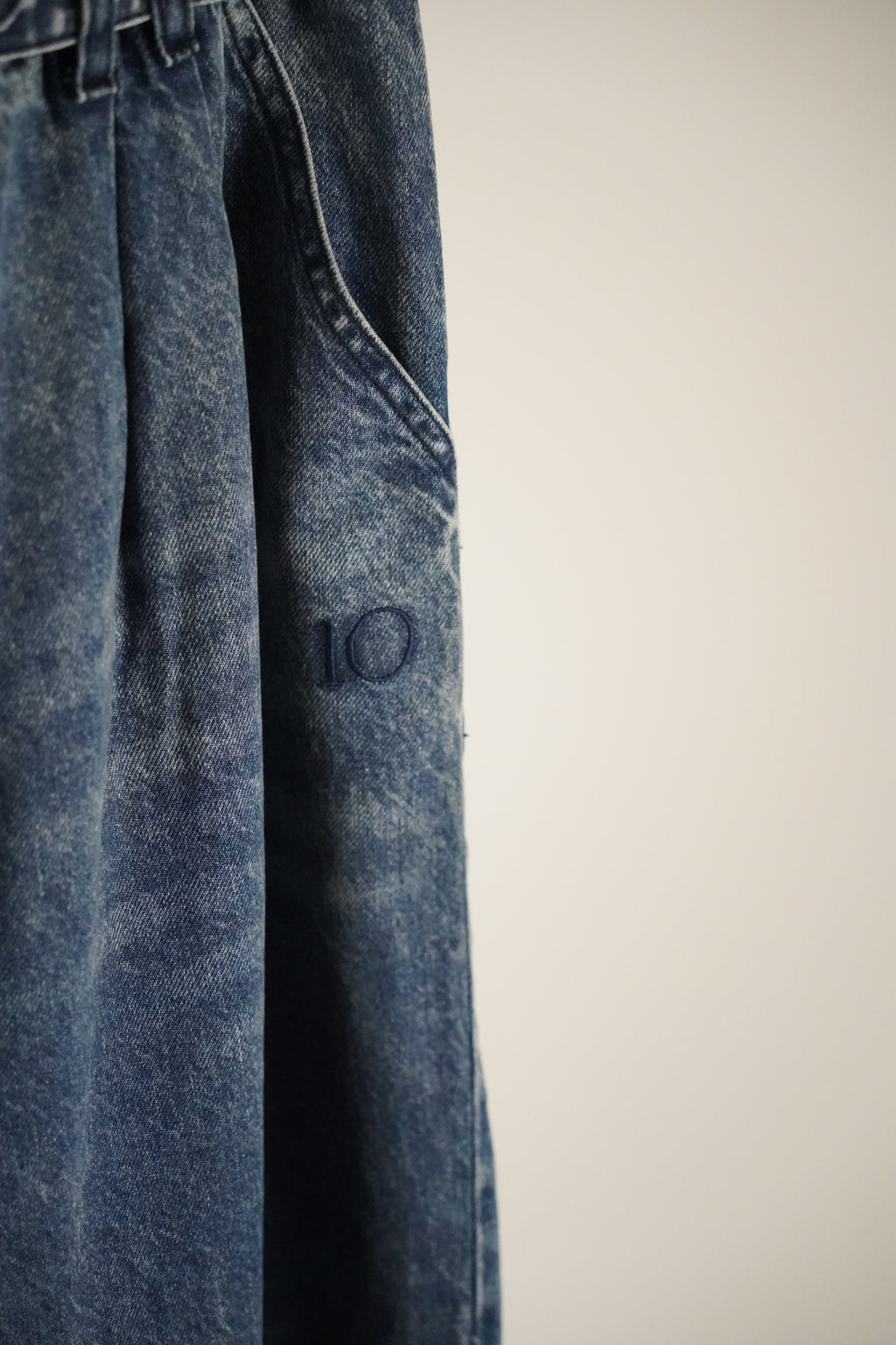 10Days Paperbag Wide-Leg Jeans mit Bindegürtel | Gr. M
