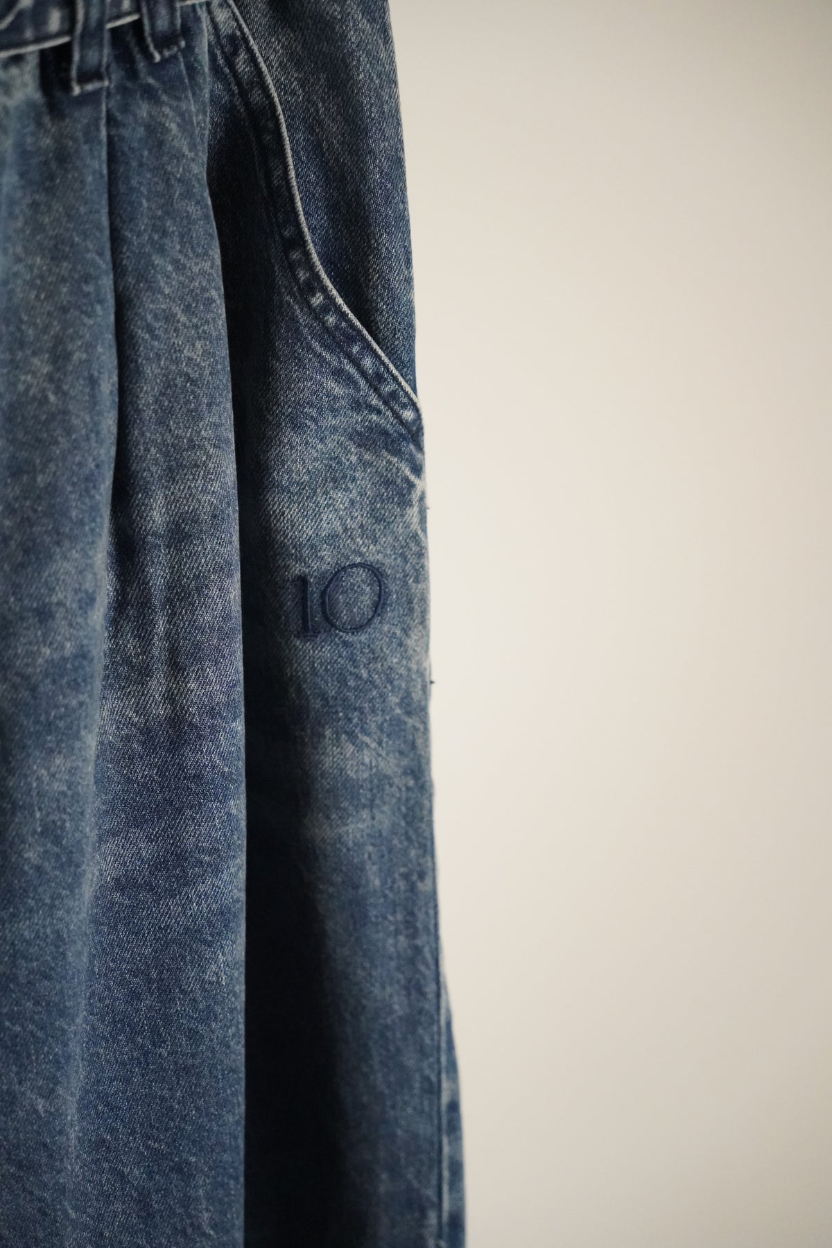 10Days Paperbag Wide-Leg Jeans mit Bindegürtel | Gr. M
