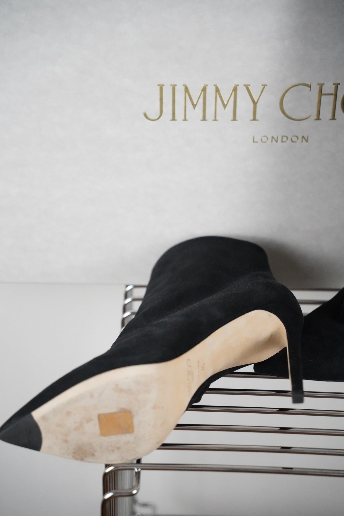 JIMMY CHOO 'Hurley' 2-in 1 Wildleder& Lederstiefel/ Stiefelette | Gr. 40