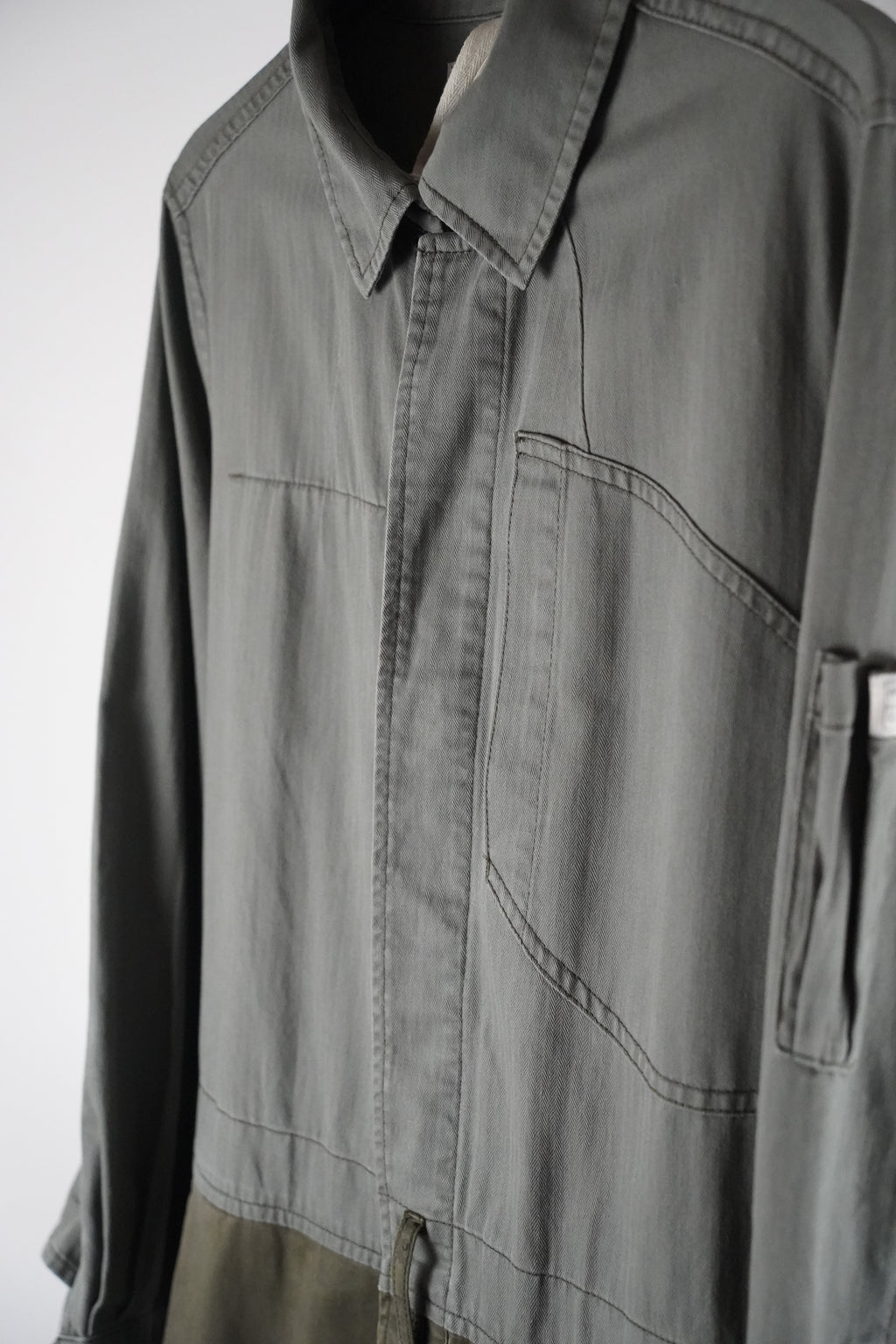 CLOSED x Nigel Cabourn Worker- Overall Jumpsuit Khaki Oliv Gr. M