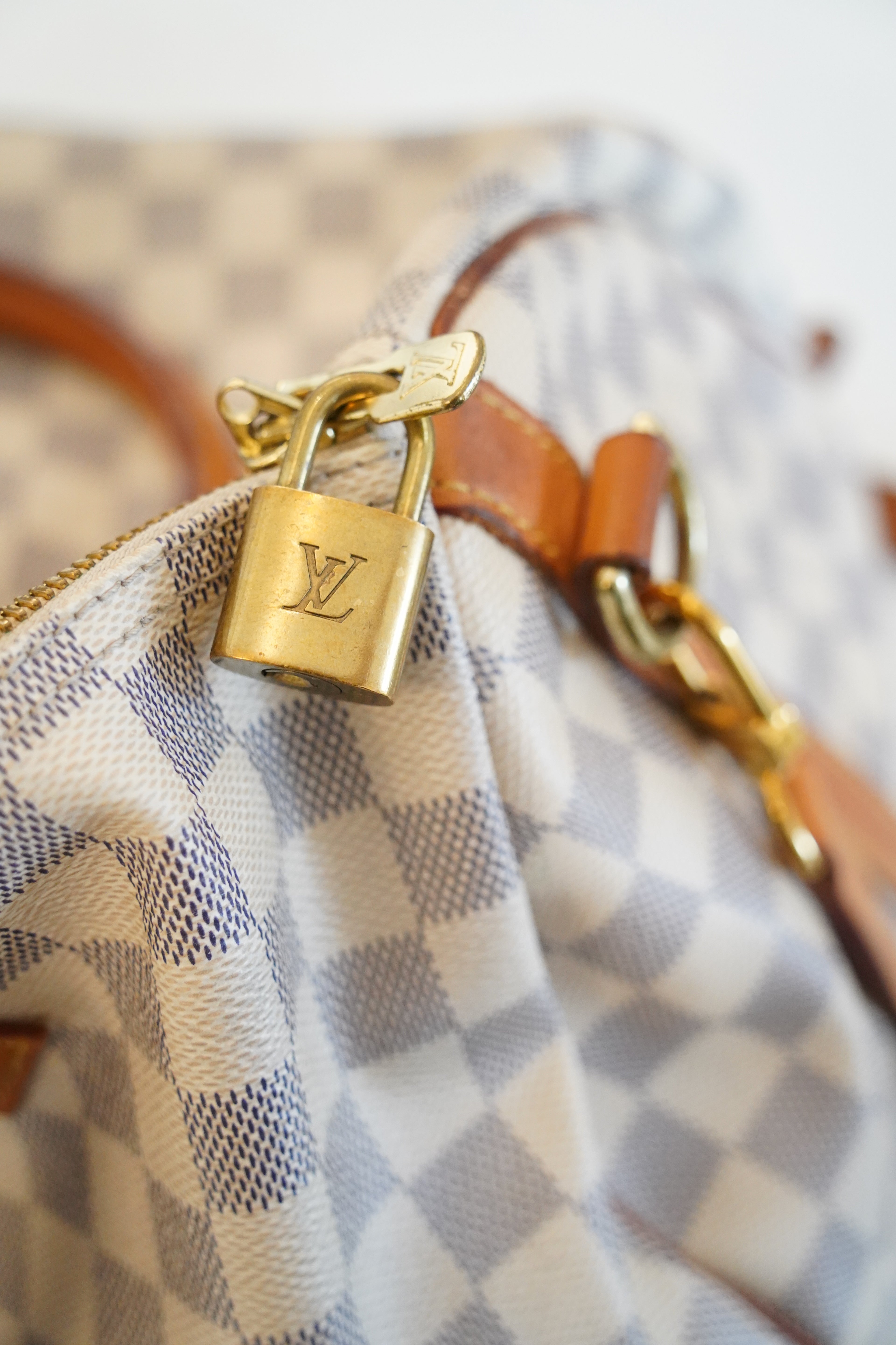 LOUIS VUITTON Speedy Bandoulière 35 Damier Azur Canvas Handtasche