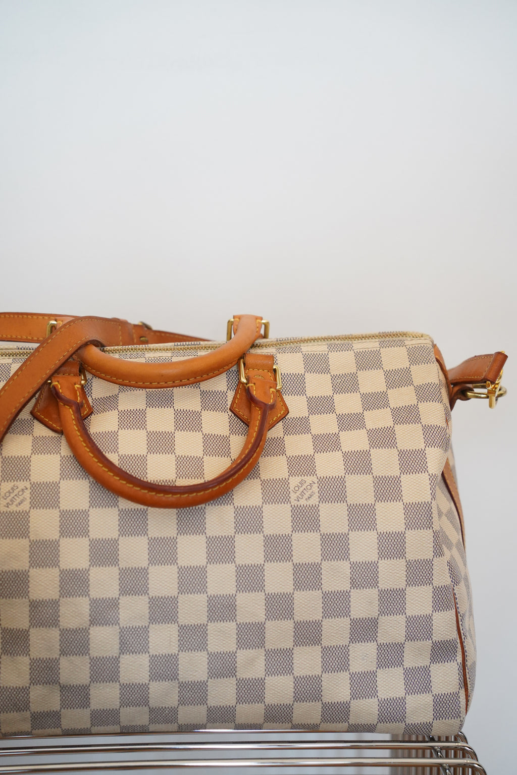 LOUIS VUITTON Speedy Bandoulière 35 Damier Azur Canvas Handtasche