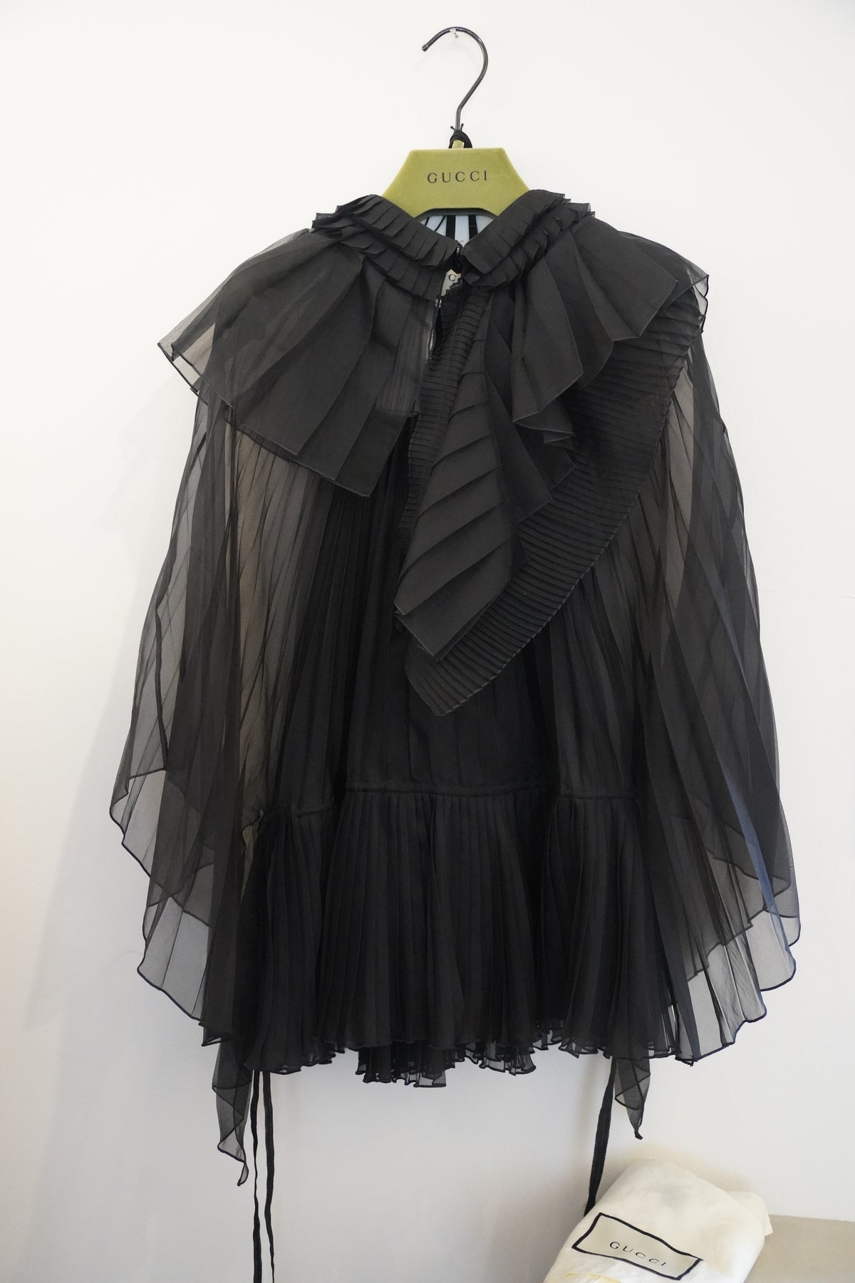 GUCCI Plissierte Tüllbluse mit Volants  IT 38 (160/84Y)