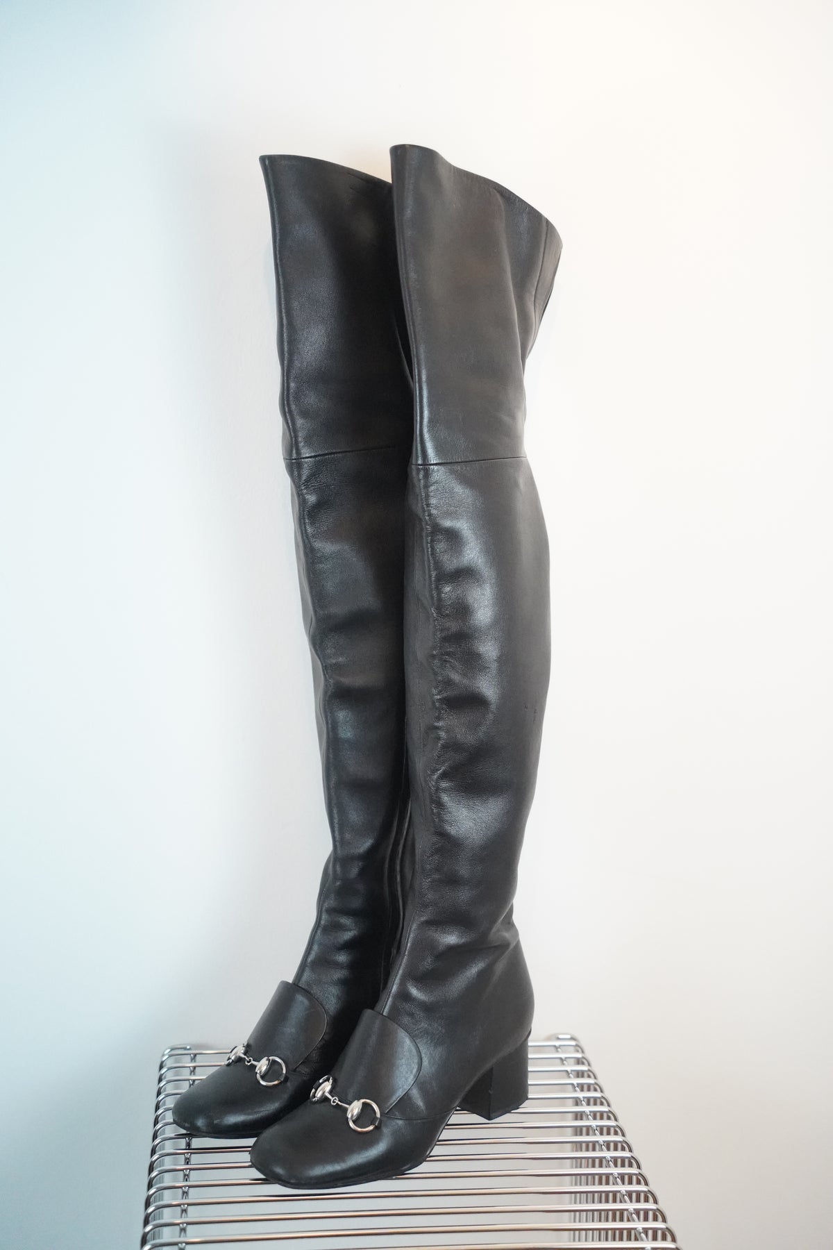 GUCCI Overknee -Lederstiefel | Gr. 38
