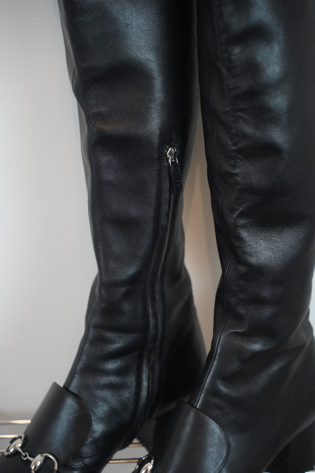 GUCCI Overknee -Lederstiefel | Gr. 38