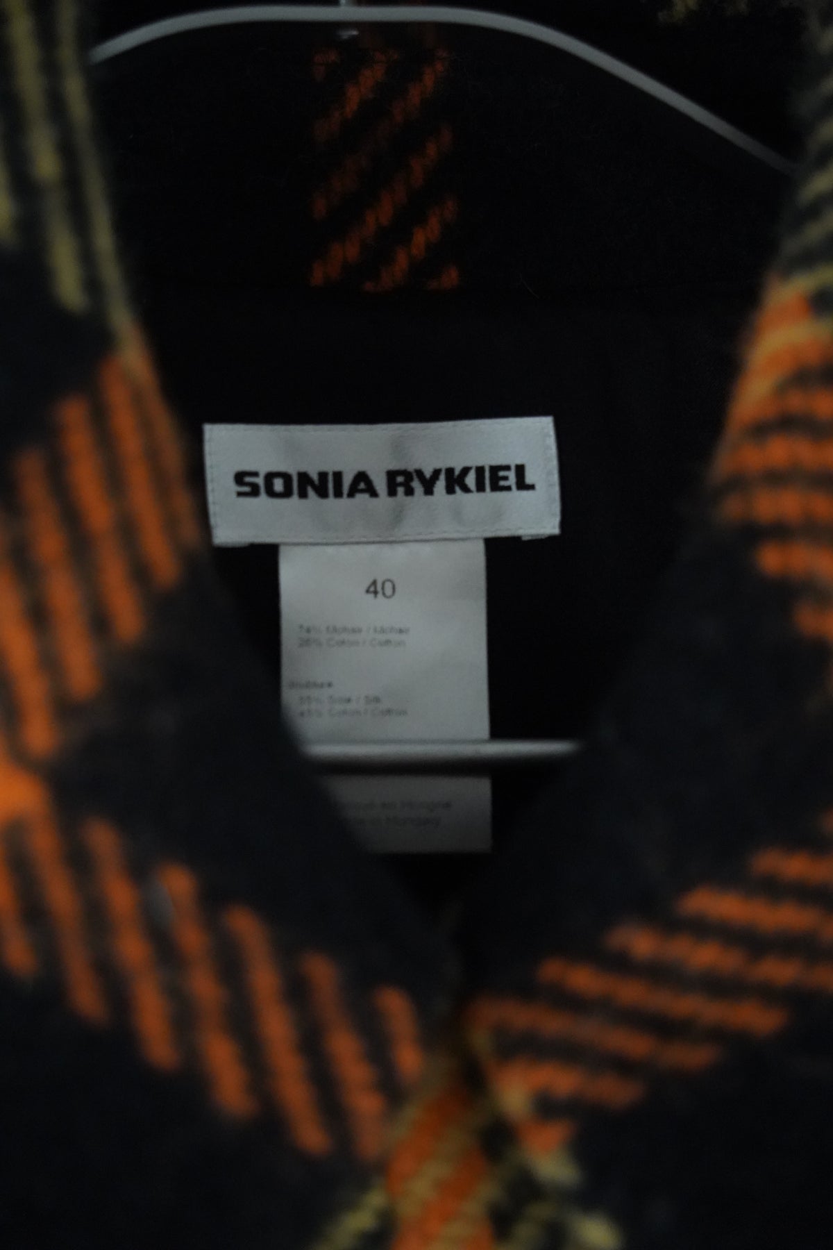SONIA RYKIEL Mohair-Mantel | Gr. 40