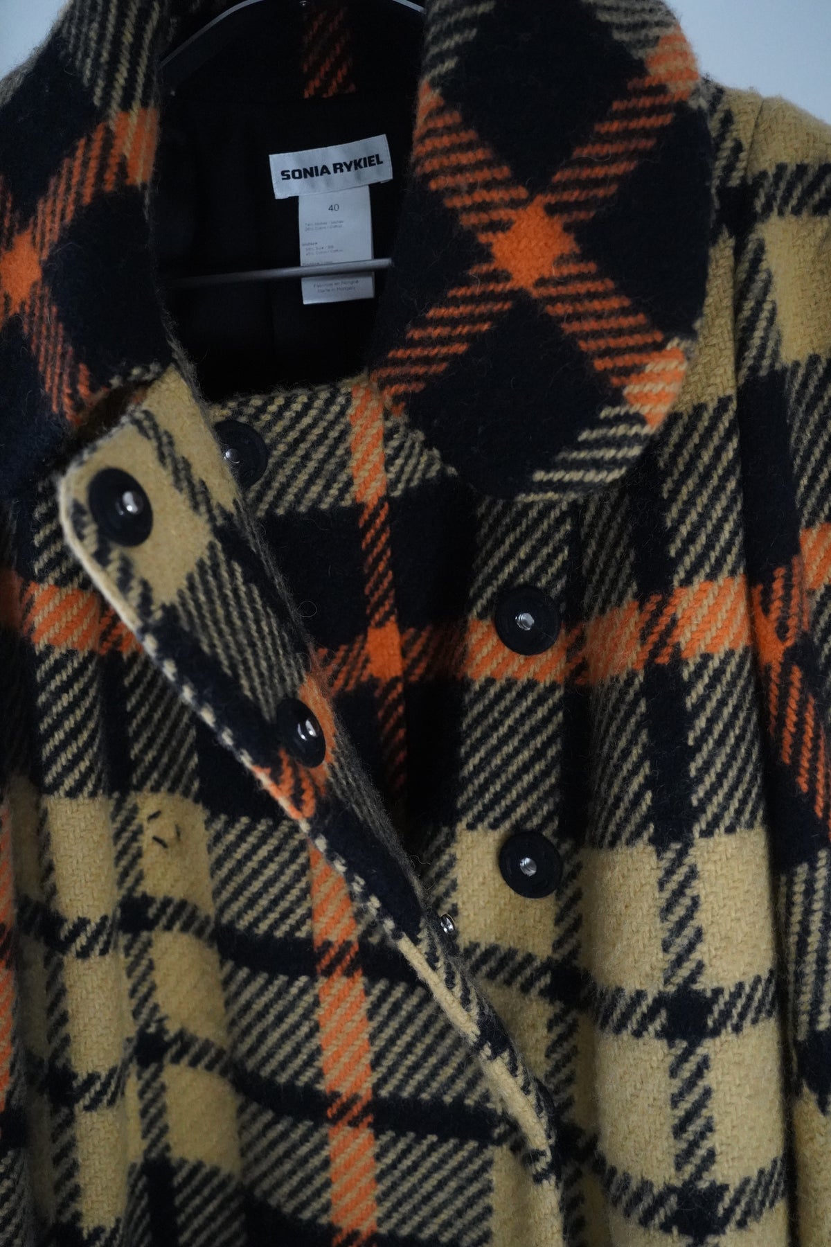 SONIA RYKIEL Mohair-Mantel | Gr. 40
