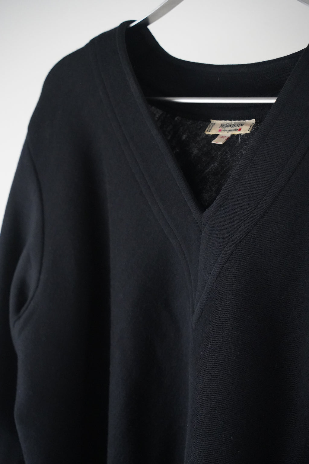 YVES SAINT LAURENT "rive gauche" Vintage- Feinstrick-Sweater | Gr. 40 (DE 36 S/38 M)