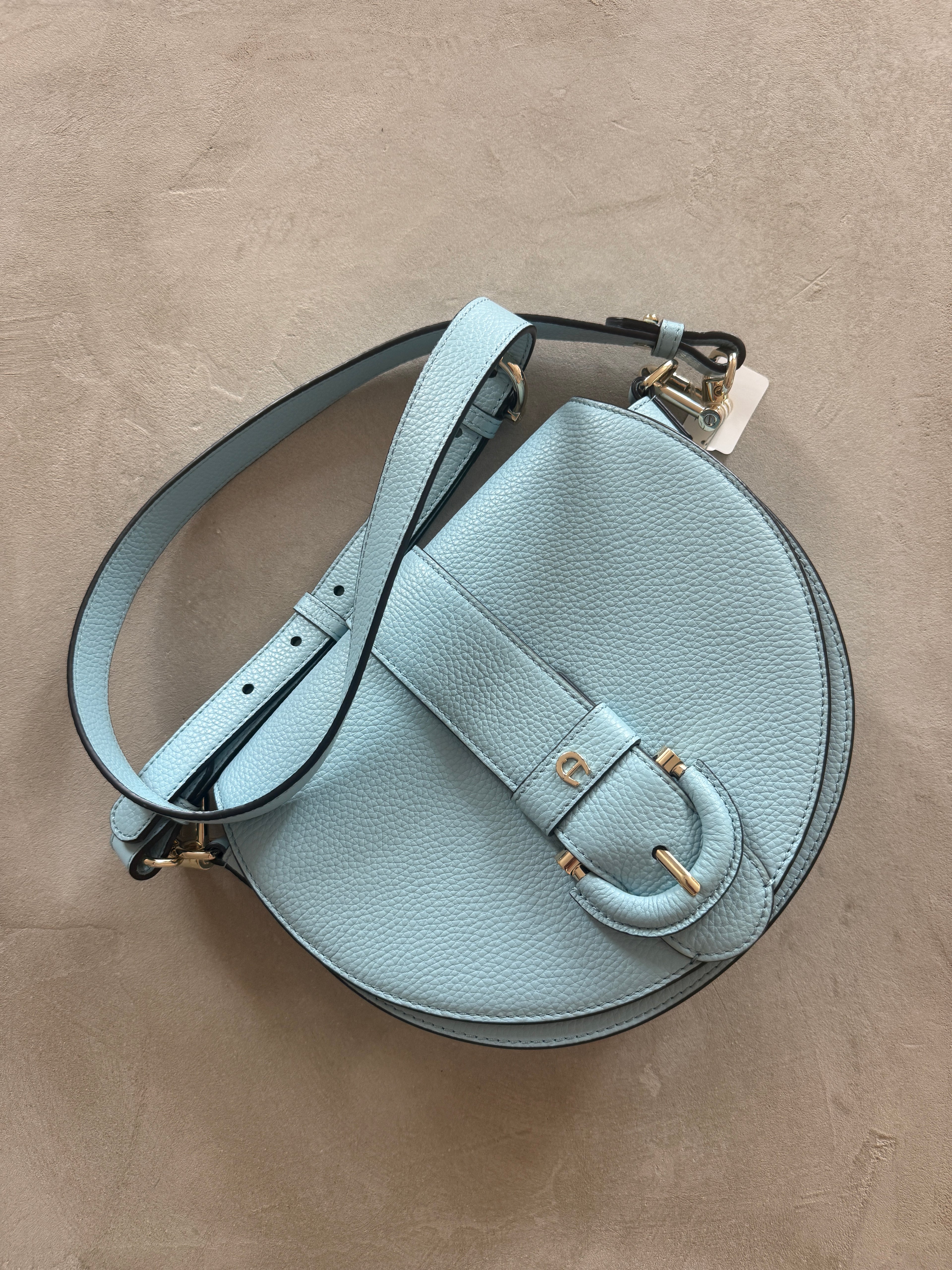 AIGNER HANDTASCHE hellblau