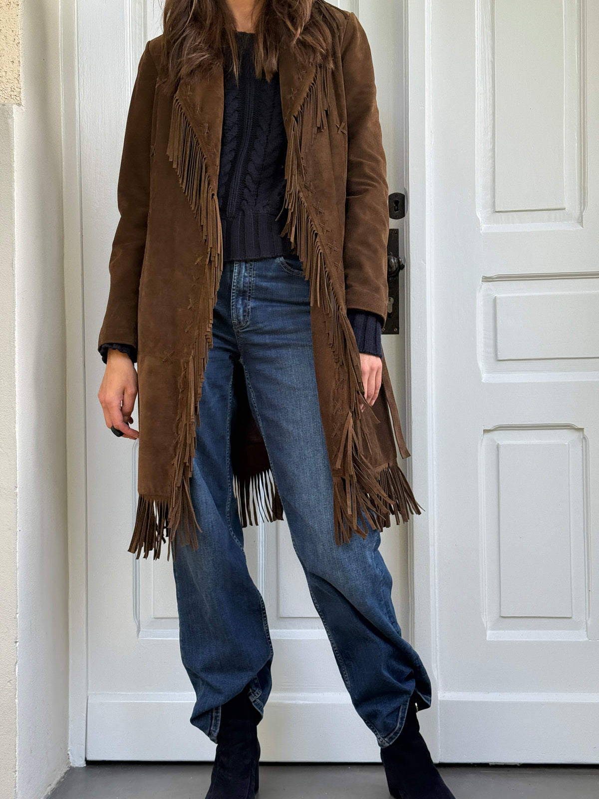 CLONE Wildleder Mantel