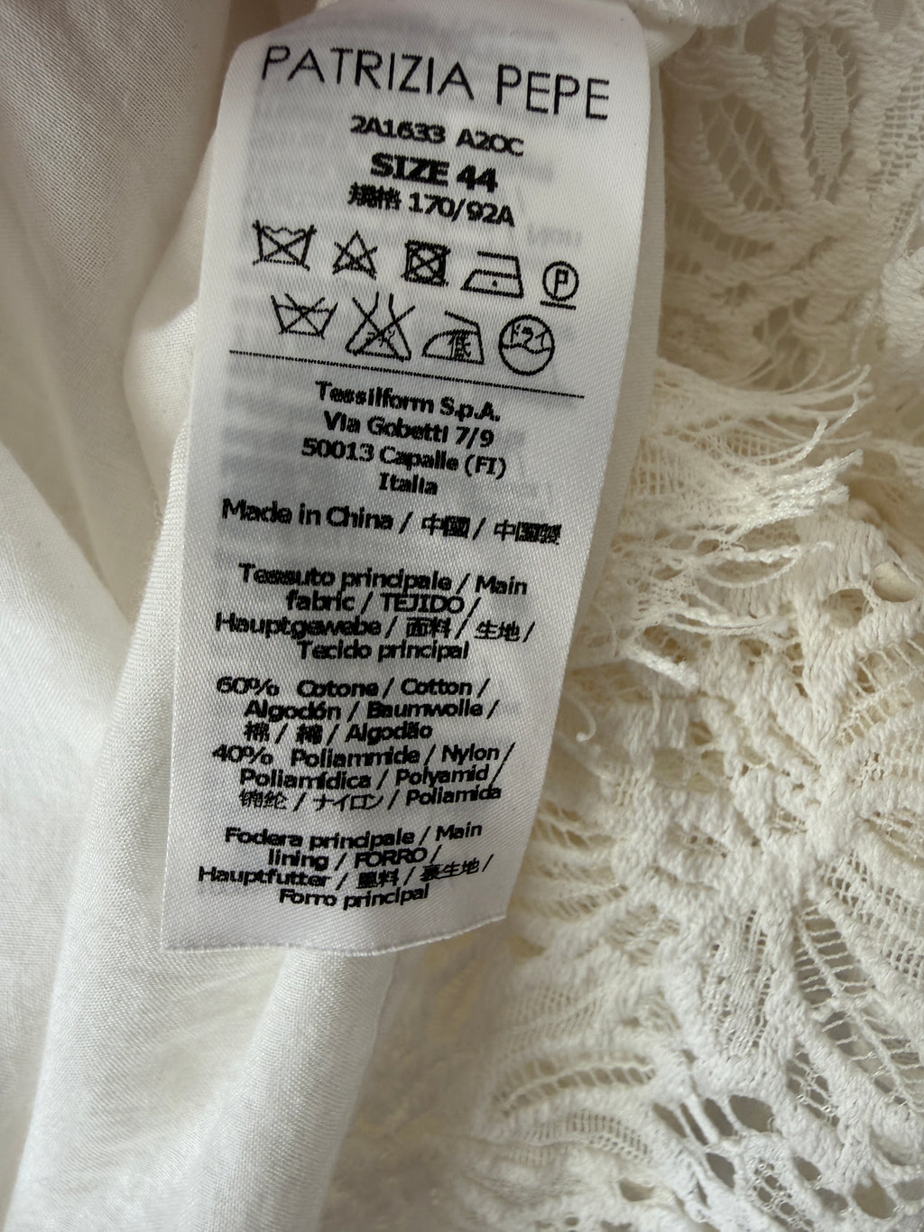 PATRIZIA PEPE Spitzenkleid | Gr.38 ( IT44 )